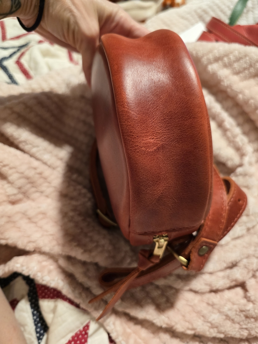 Portland Leather Small Rosso Circle - Picture 5 of 6